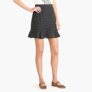 Jcrew black star mini skirt small